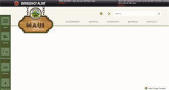 Desktop Screenshot of mauicounty.gov