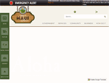 Tablet Screenshot of mauicounty.gov