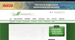 Desktop Screenshot of mauicounty.us