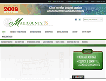 Tablet Screenshot of mauicounty.us